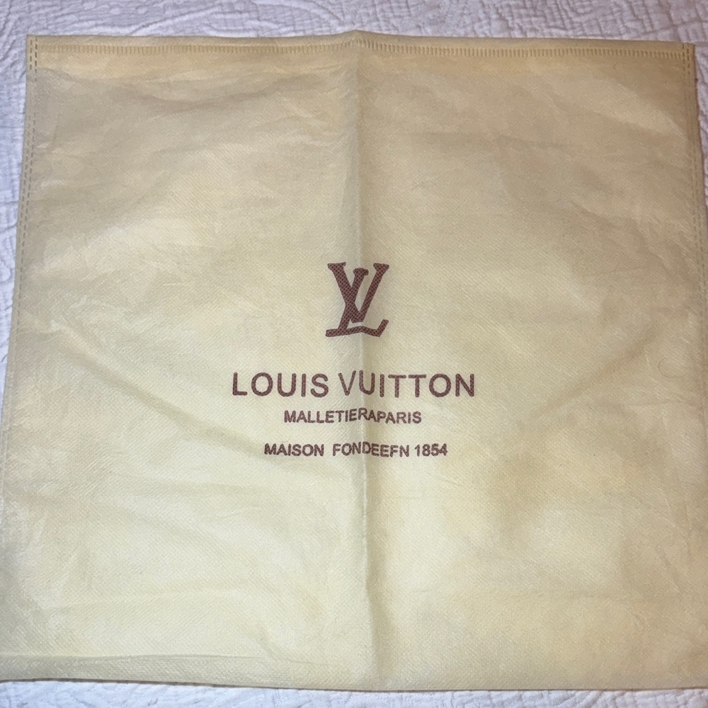 Louis Vuitton Yellow Fabric Dust Bag 13”x 13”